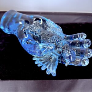 Hand & Bird "Blue" 2010 by Pino Signoretto (Italian, 1943-2017)